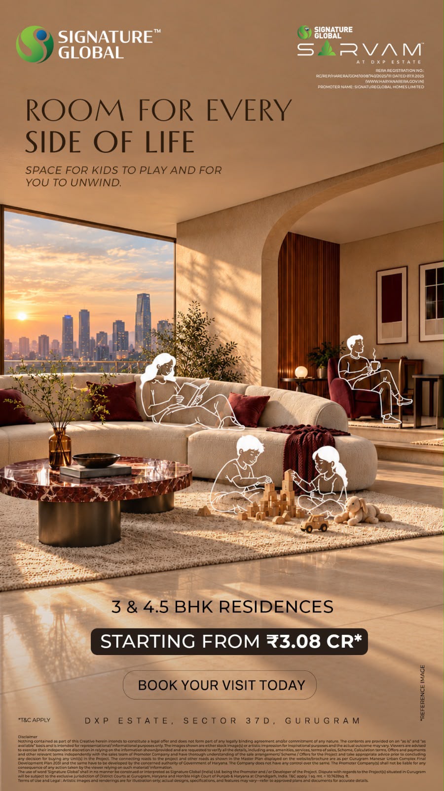 Discover Luxury Living at Signature Global Sarvam || Explore 3 & 4.5 BHK in Gurugram || Book Your Visit to Sarvam Now
