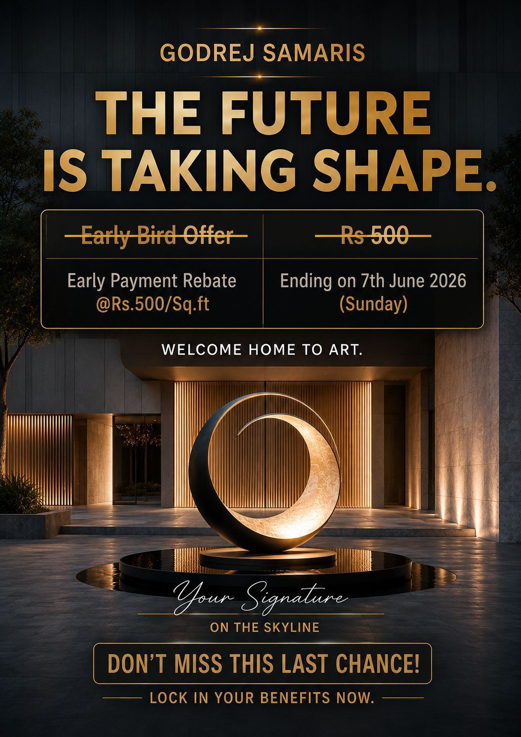 Unlock Last Chance at Godrej Samaris || Secure Your Early Payment Rebate Today || Final Opportunity for Premium Benefits Update