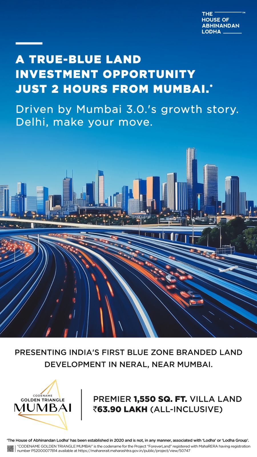 Exclusive Villa Land Opportunity in Neral by The House of Abhinandan Lodha, Codename Golden Triangle Mumbai, Only ₹63.90 Lakh Update