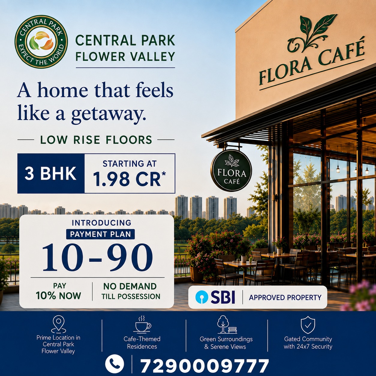 Own a 3 BHK in Central Park Flower Valley! || Discover Low-Rise Living at 1.98 Cr* || Secure Your 3 BHK with 10% Now! Update