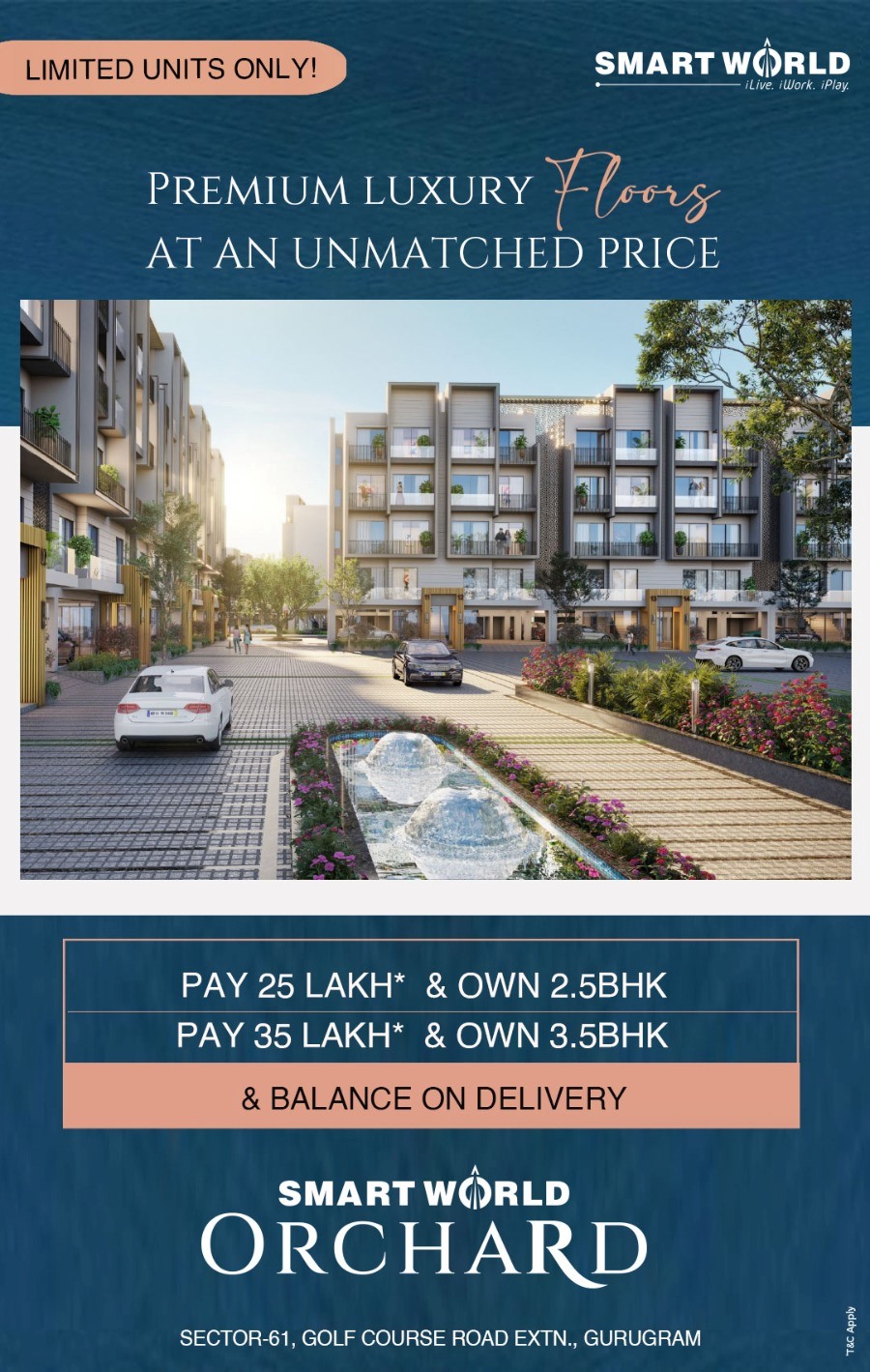 Limited units only at Smart World Orchard in Golf Course Extension Road, Gurgaon Update