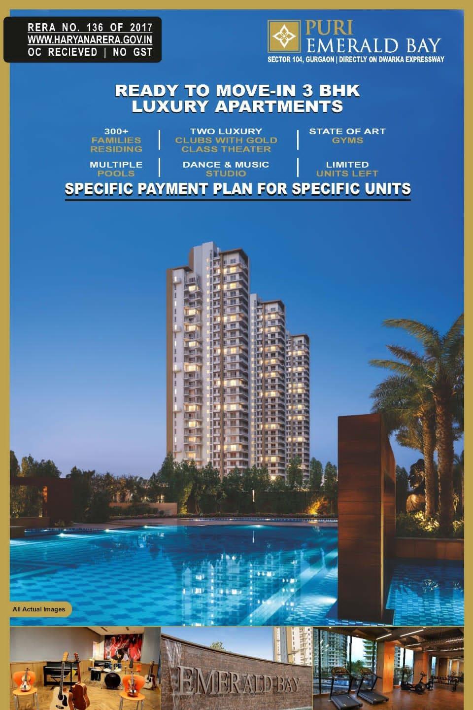 PURI Emerald Bay: Experience Unmatched Elegance in Sector 104, Gurgaon Update
