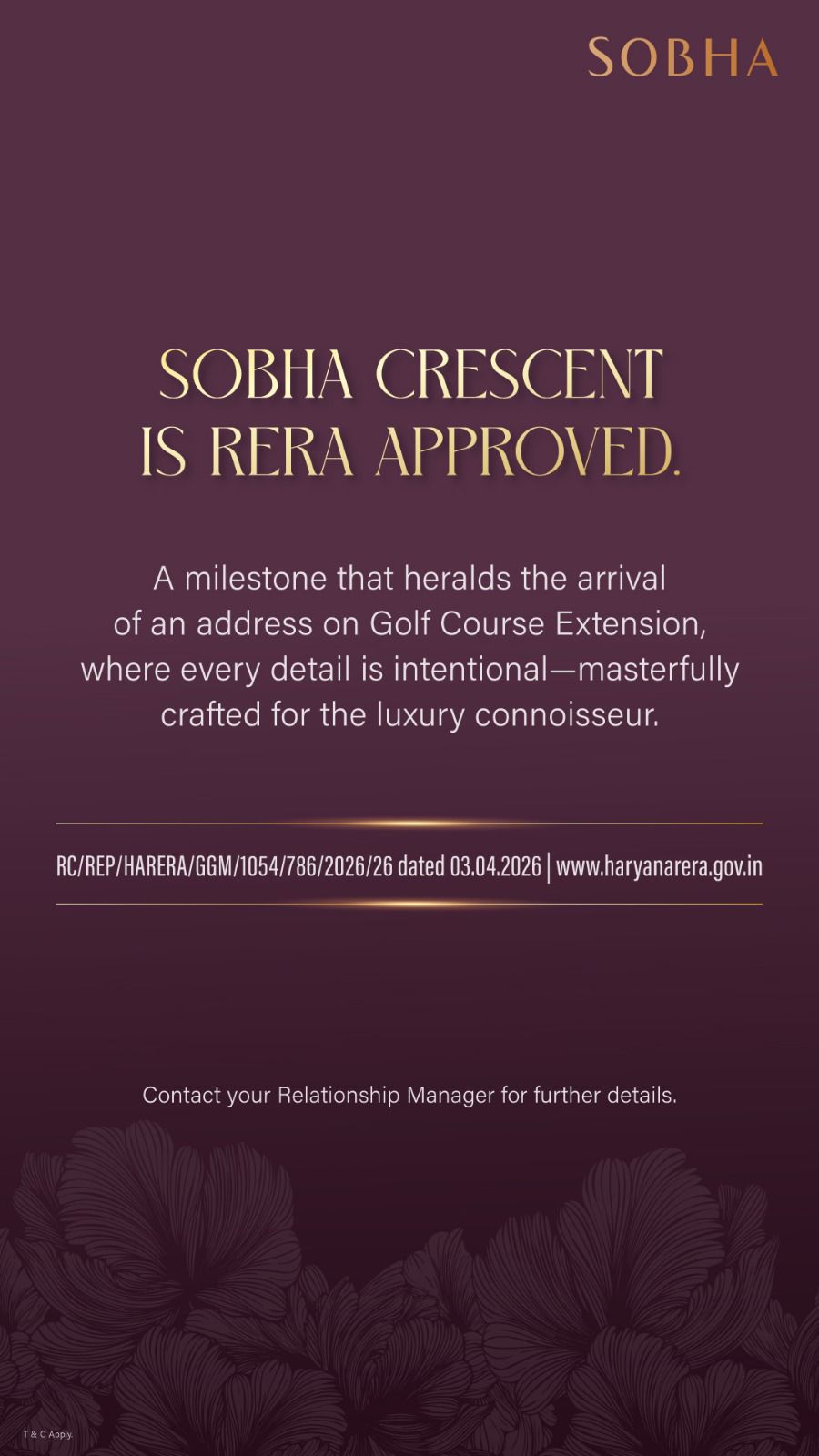 Sobha Crescent Now RERA Approved || Secure Your Luxury Home at Sobha Crescent || Unlock Prestigious Living at Sobha Crescent Update
