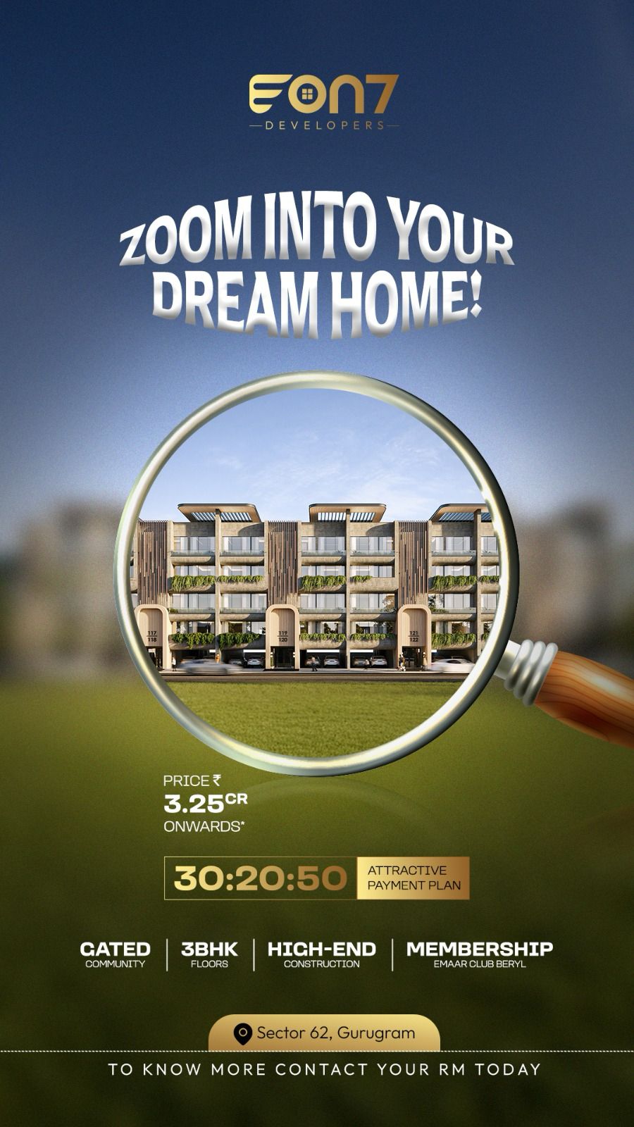 Explore Luxury Living at Sector 62, Gurugram by EON7 Developers, Starting at ₹3.25CR Update