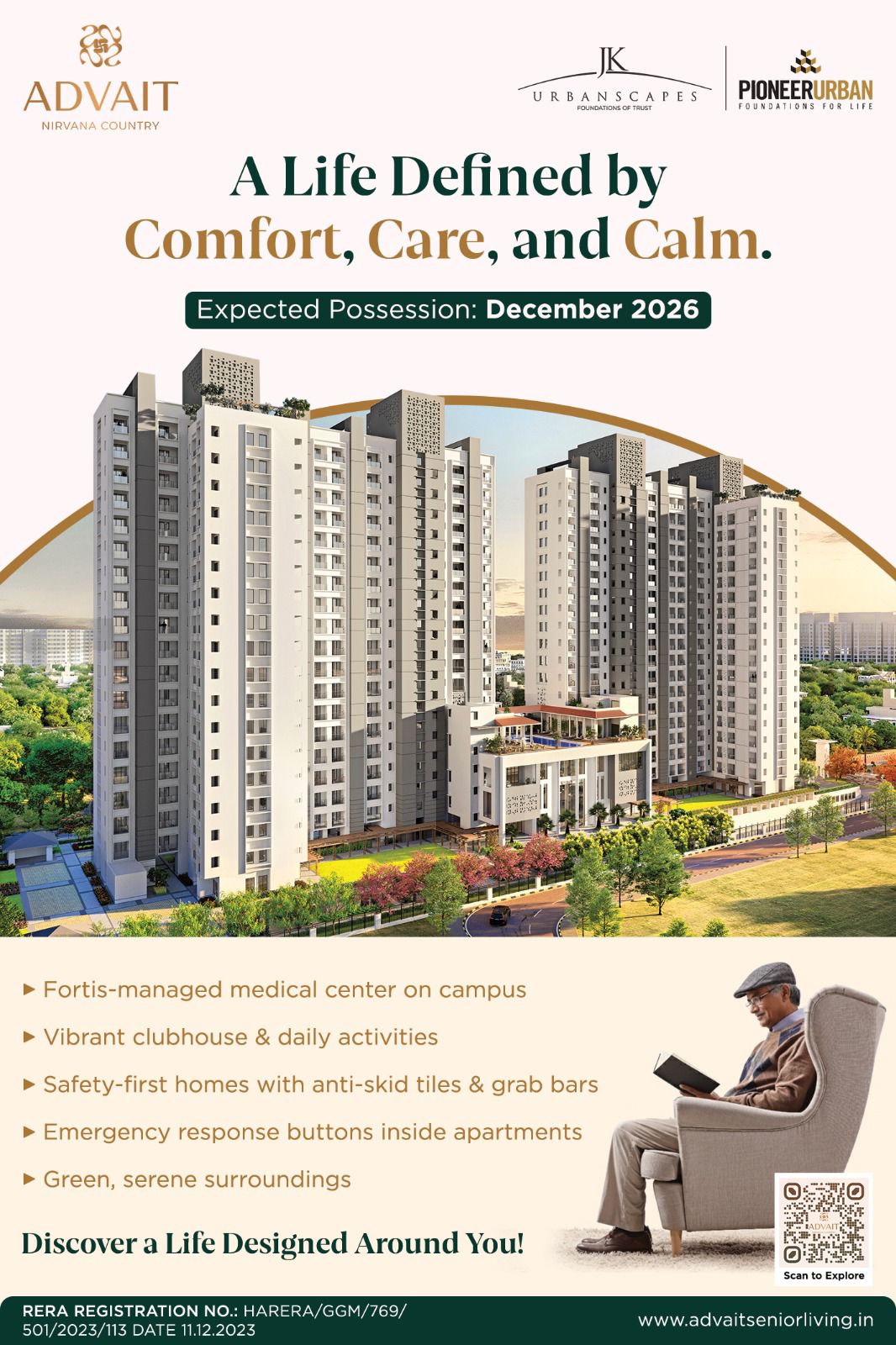 Explore Advait by Pioneer Urban in Nirvana Country - Possession by December 2026 Update