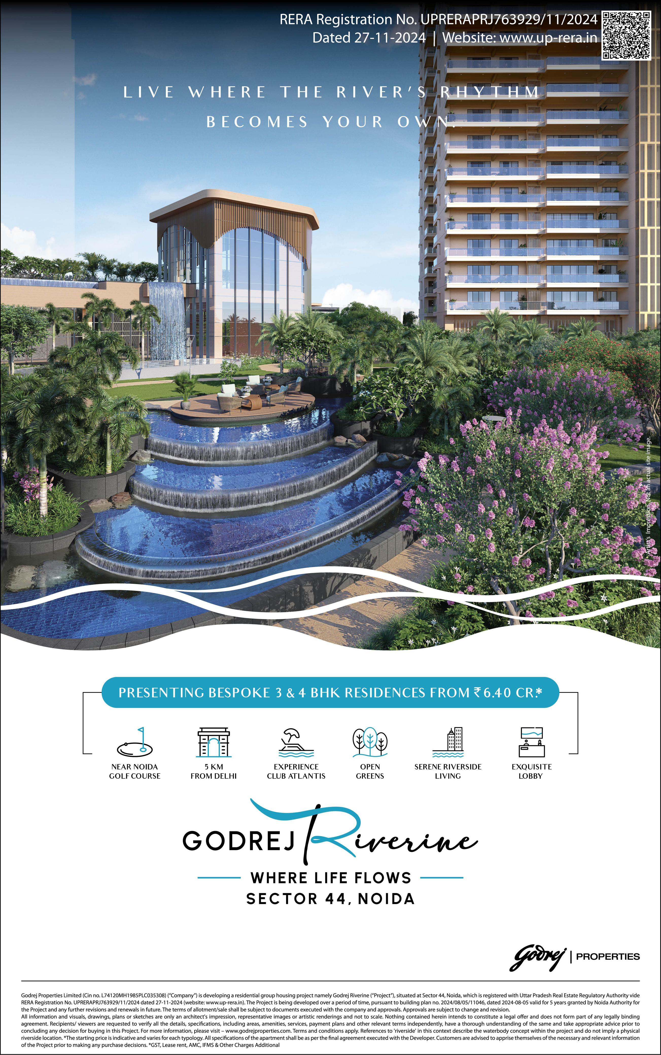 Discover Luxurious Riverside Living at Godrej Riverine, Sector 44 Noida, From ₹6.40 Cr Update