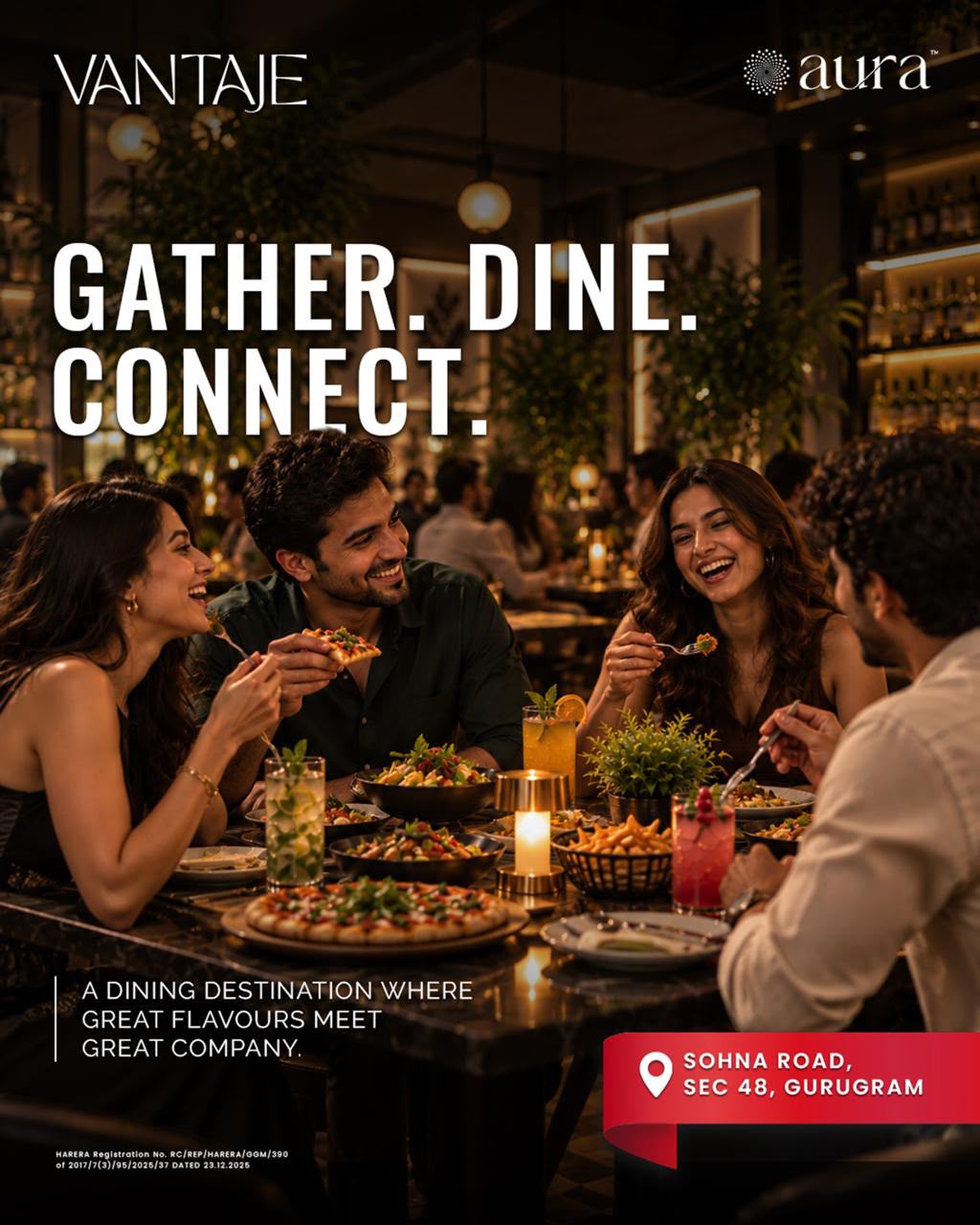 Discover Aura Vantaje in Gurugram || Experience Dining at Vantaje Gurgaon || Connect Over Meals at Aura Vantaje Update