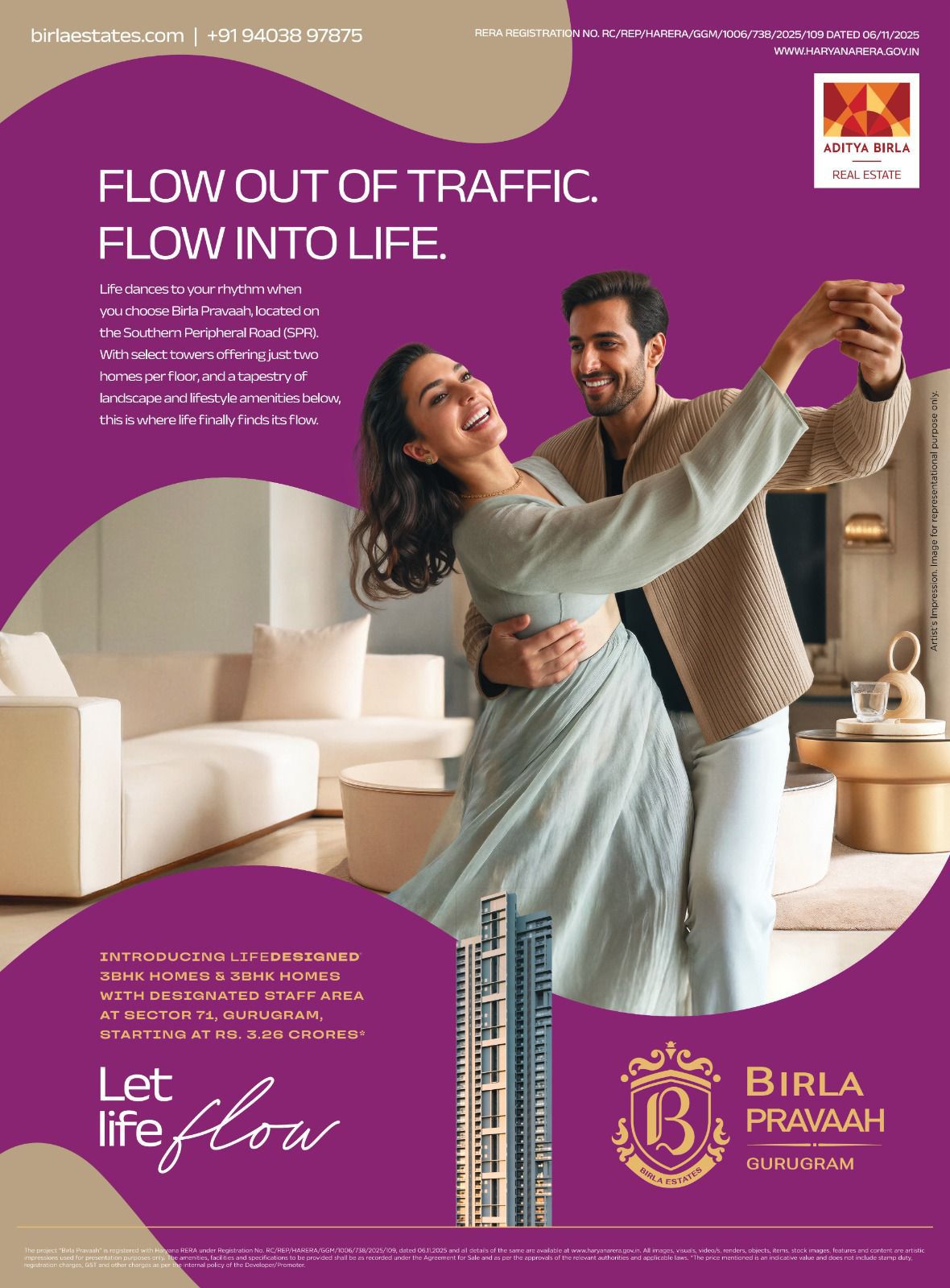 Discover Birla Pravaah – Luxury Living in Sector 71, Gurugram, Starting at ₹3.26 Cr Update