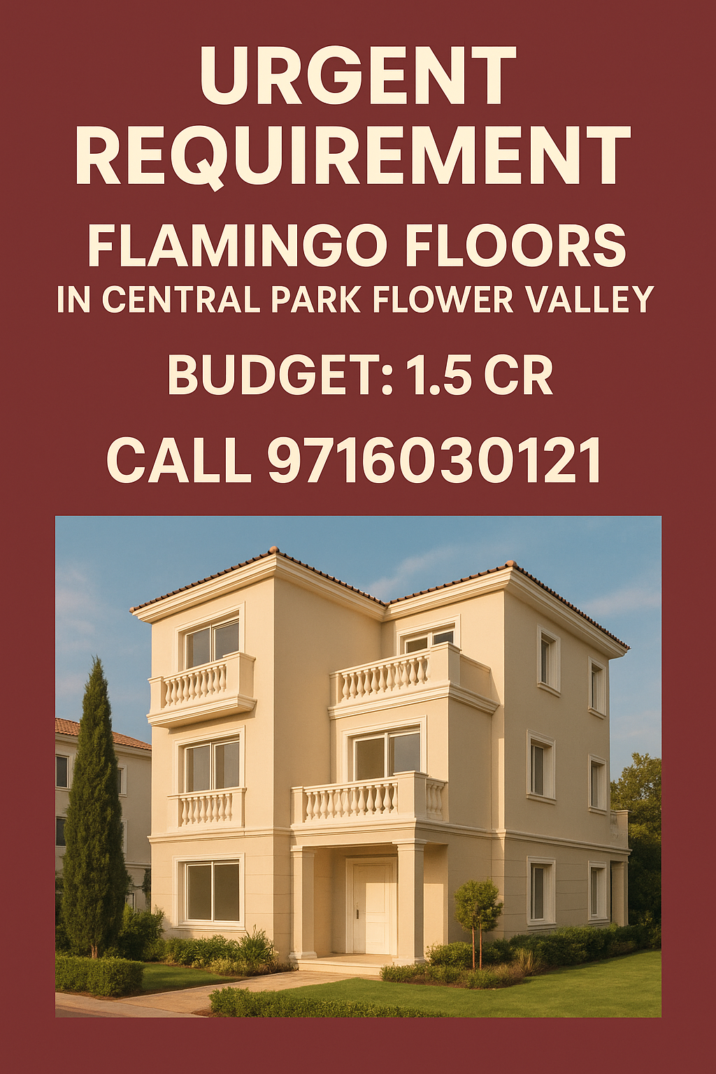 Discover Luxury at Flamingo Floors, Central Park Flower Valley, Only 1.5 Cr Update