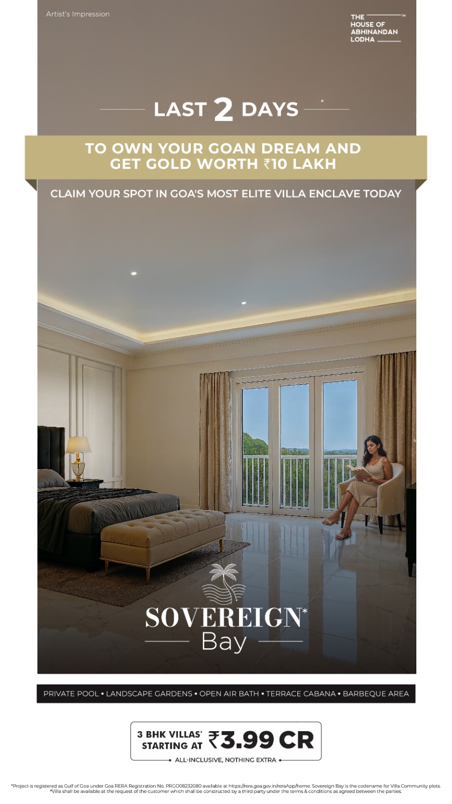 Last 2 Days to Own Your Goan Dream, Gold Worth ₹10 Lakh! Update