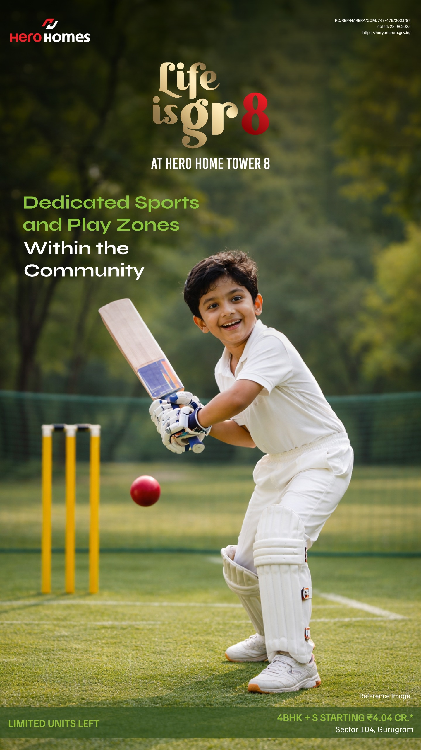 Hero Homes Tower 8, 4BHK + S Starting at ₹4.04 Cr, Sector 104 Gurugram Update