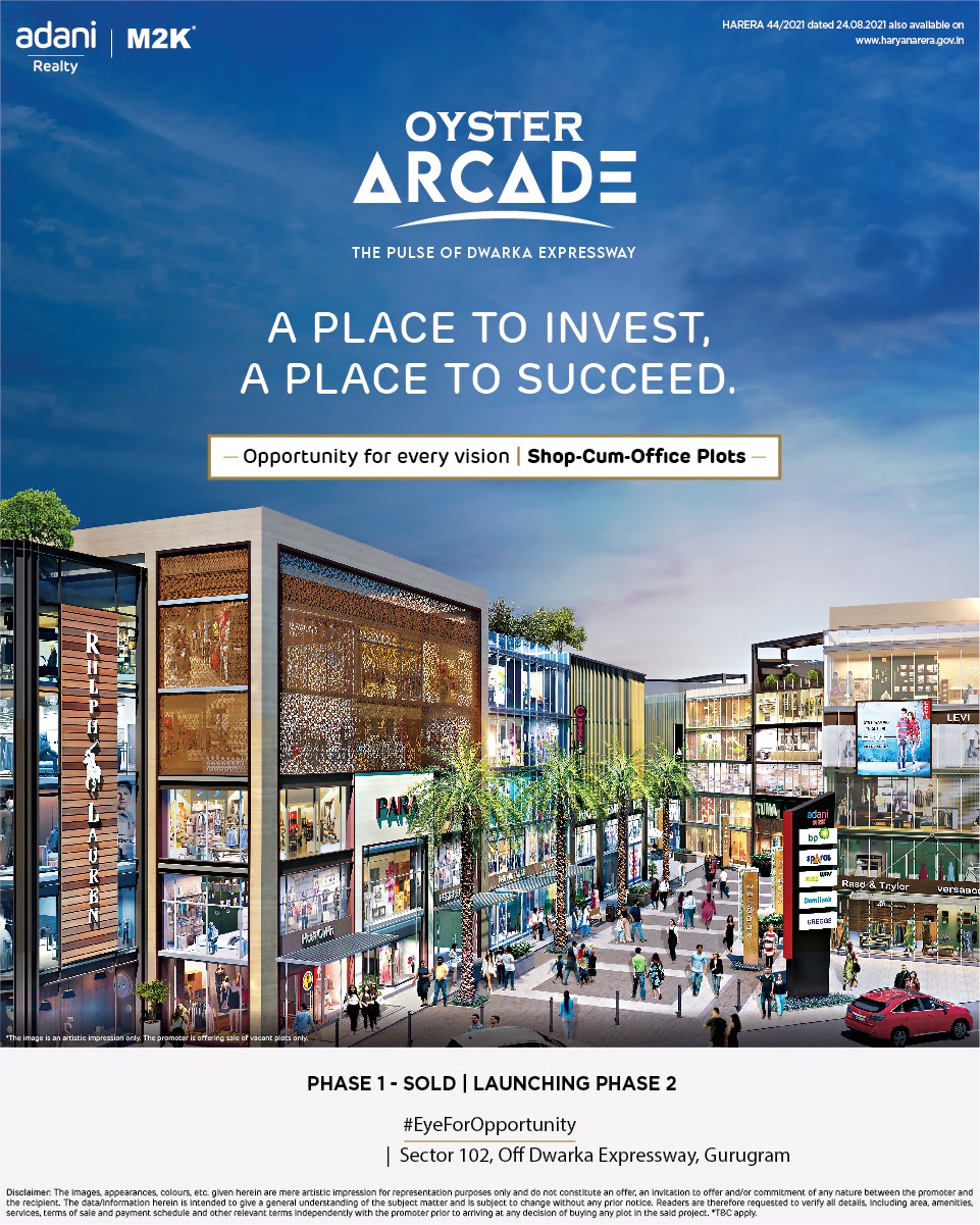 Opportunity for every vision Shop-Cum-Office Plots at Oyster Arcade in Sector 102, Gurgaon Update