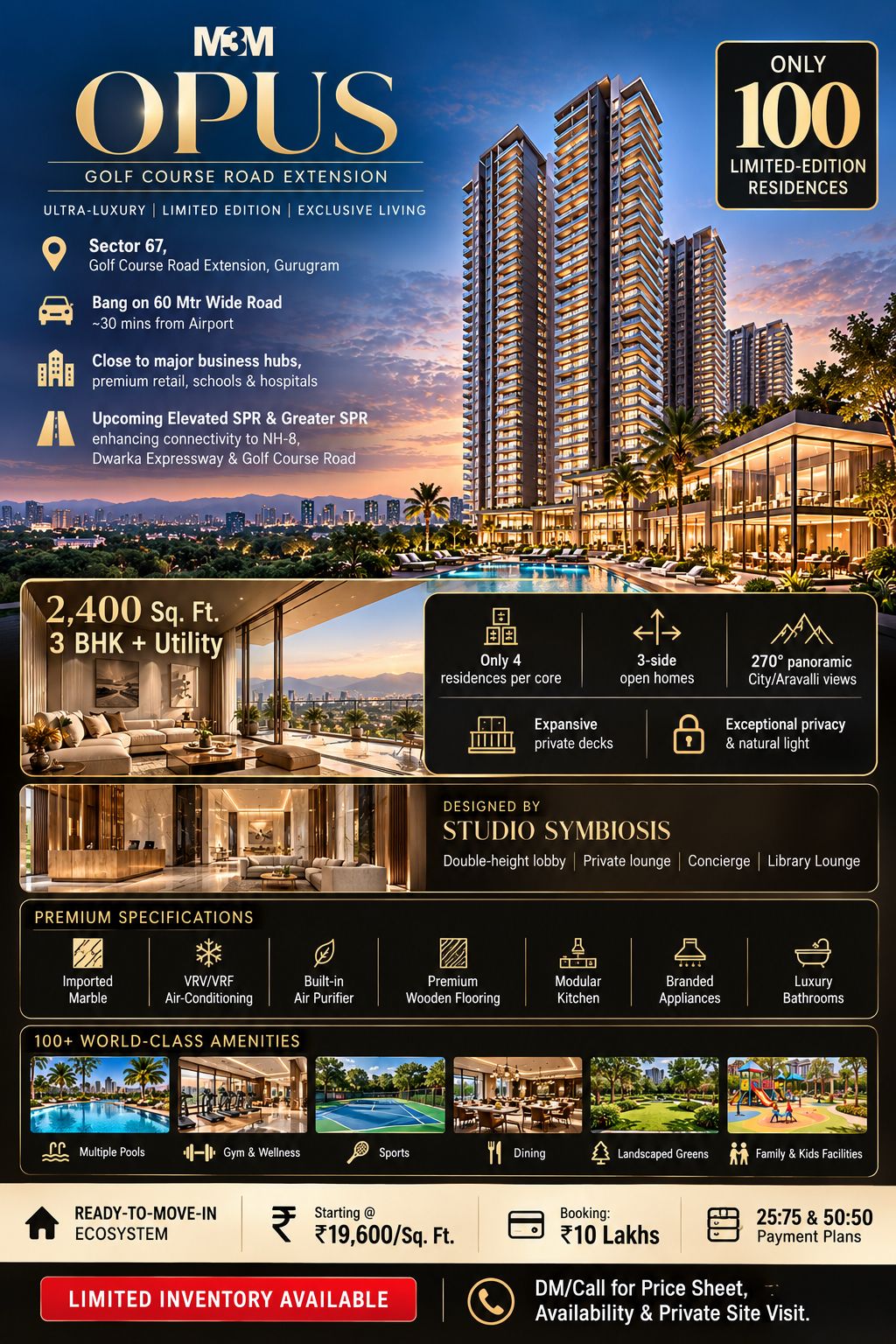 Secure Your Ultra-Luxury Residence Today! || Limited Edition Homes at M3M Opus || Book Your Dream Home at M3M Opus Update