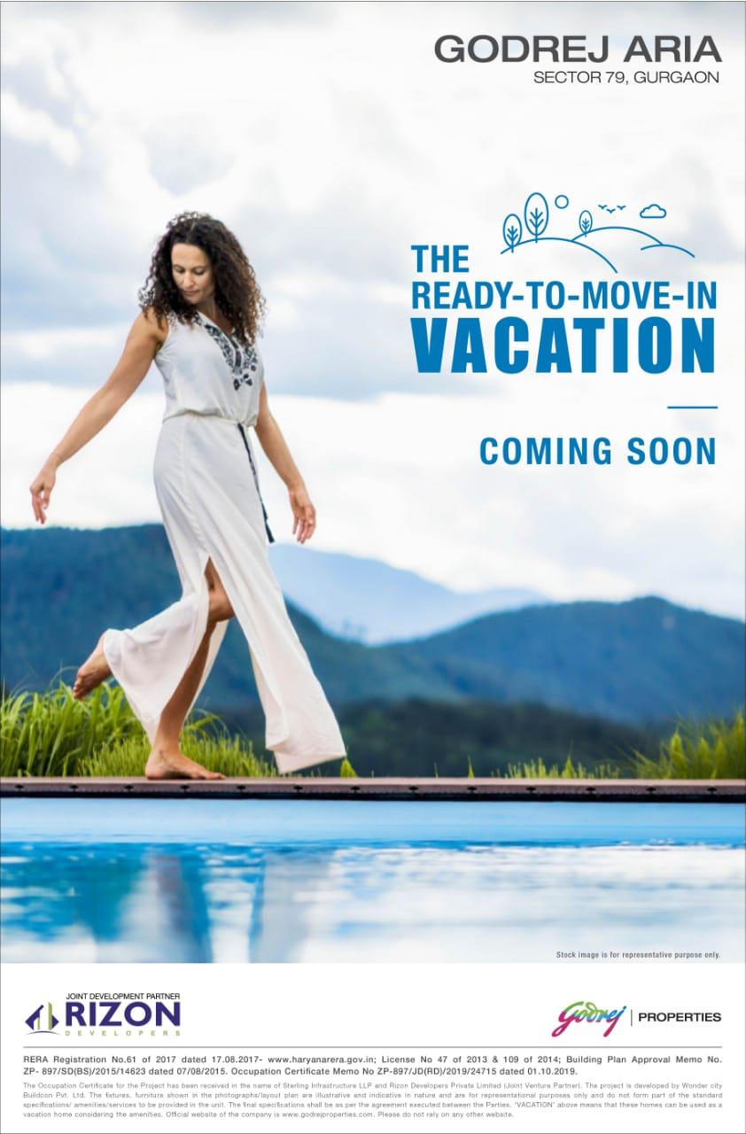Ready-to-move-in vacation at Godrej Aria in Sector 79, Gurgaon Update