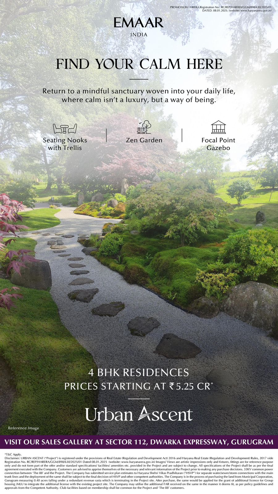 Discover Tranquility with 4 BHK Residences at Urban Ascent on Dwarka Expressway, Prices From ₹5.25 Cr Update