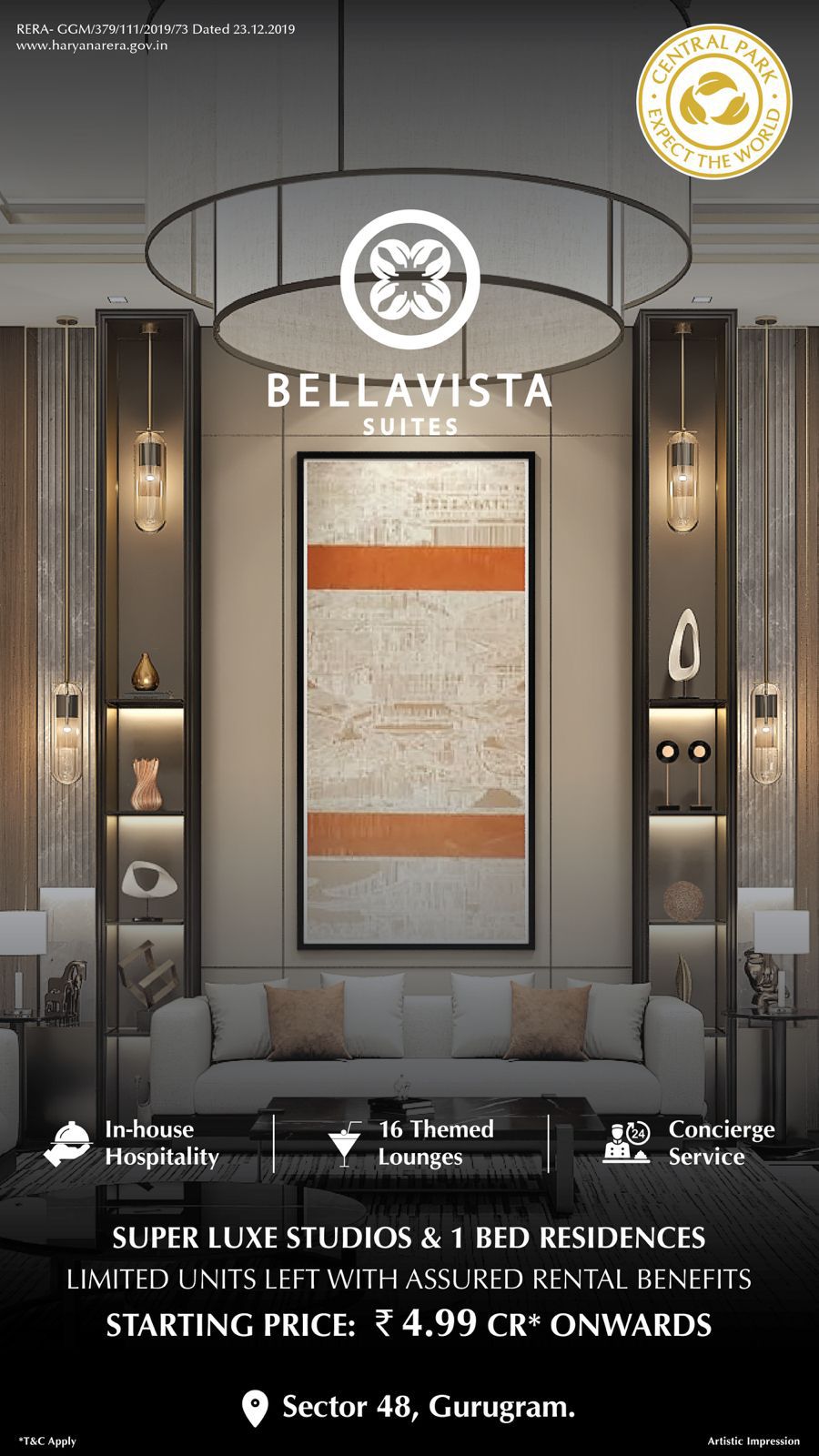 Discover Luxe Living at Central Park Bellavista Suites, Gurugram - Starting ₹ 4.99 CR Update
