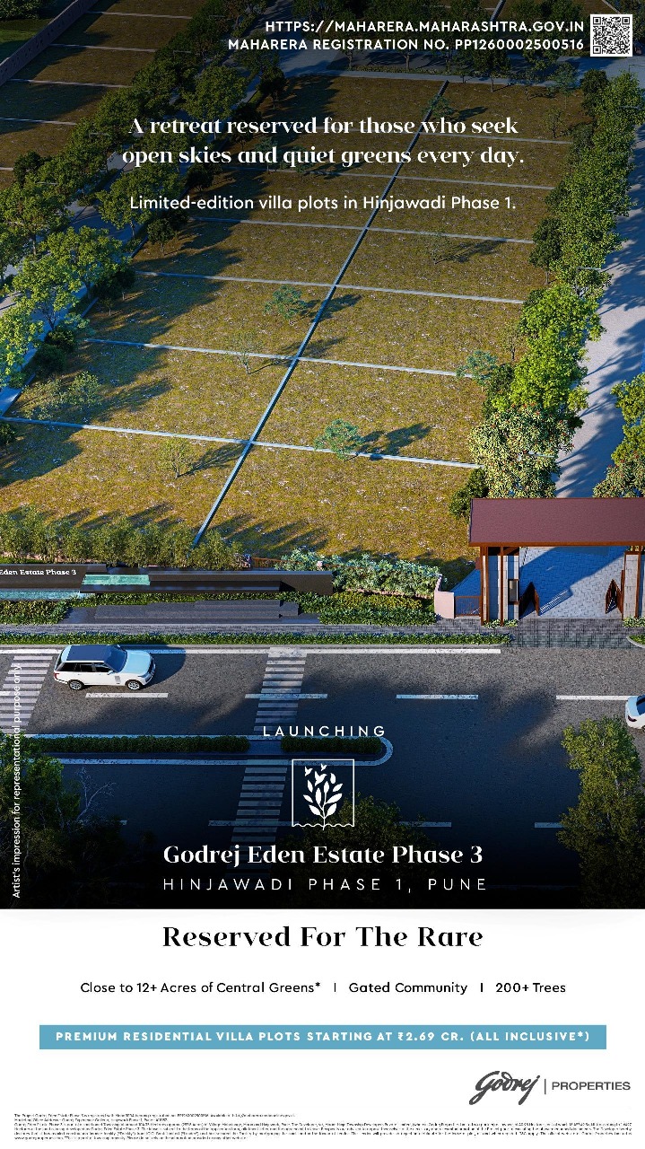 Limited-Edition Villa Plots by Godrej, Hinjawadi Pune, Starting at ₹2.69 Cr Update