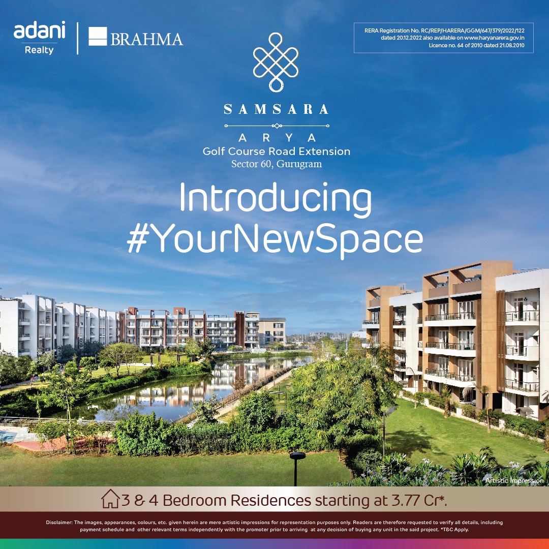 Adani Brahma Samsara Arya: Redefining Elegance in Sector 60, Gurugram Update