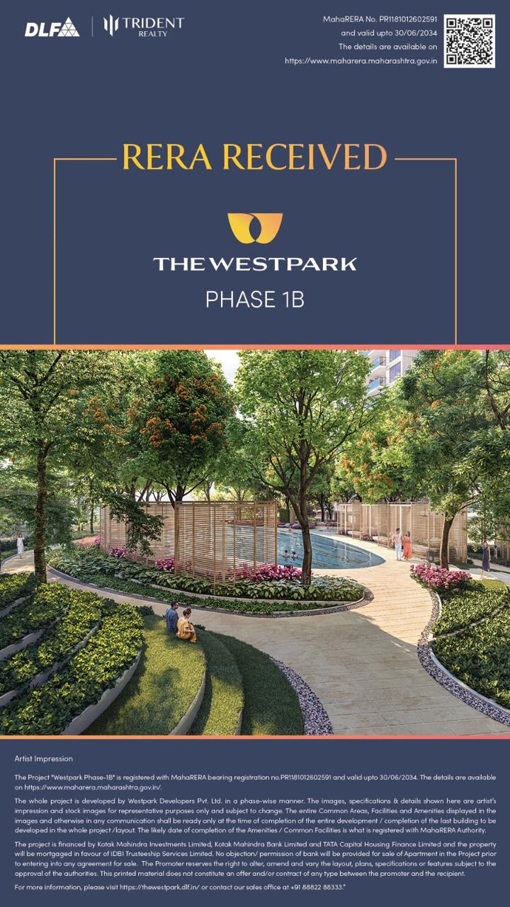 RERA Approval for The Westpark Phase 1B || Secure Your Future with The Westpark Phase 1B || Explore The Westpark Phase 1B Now