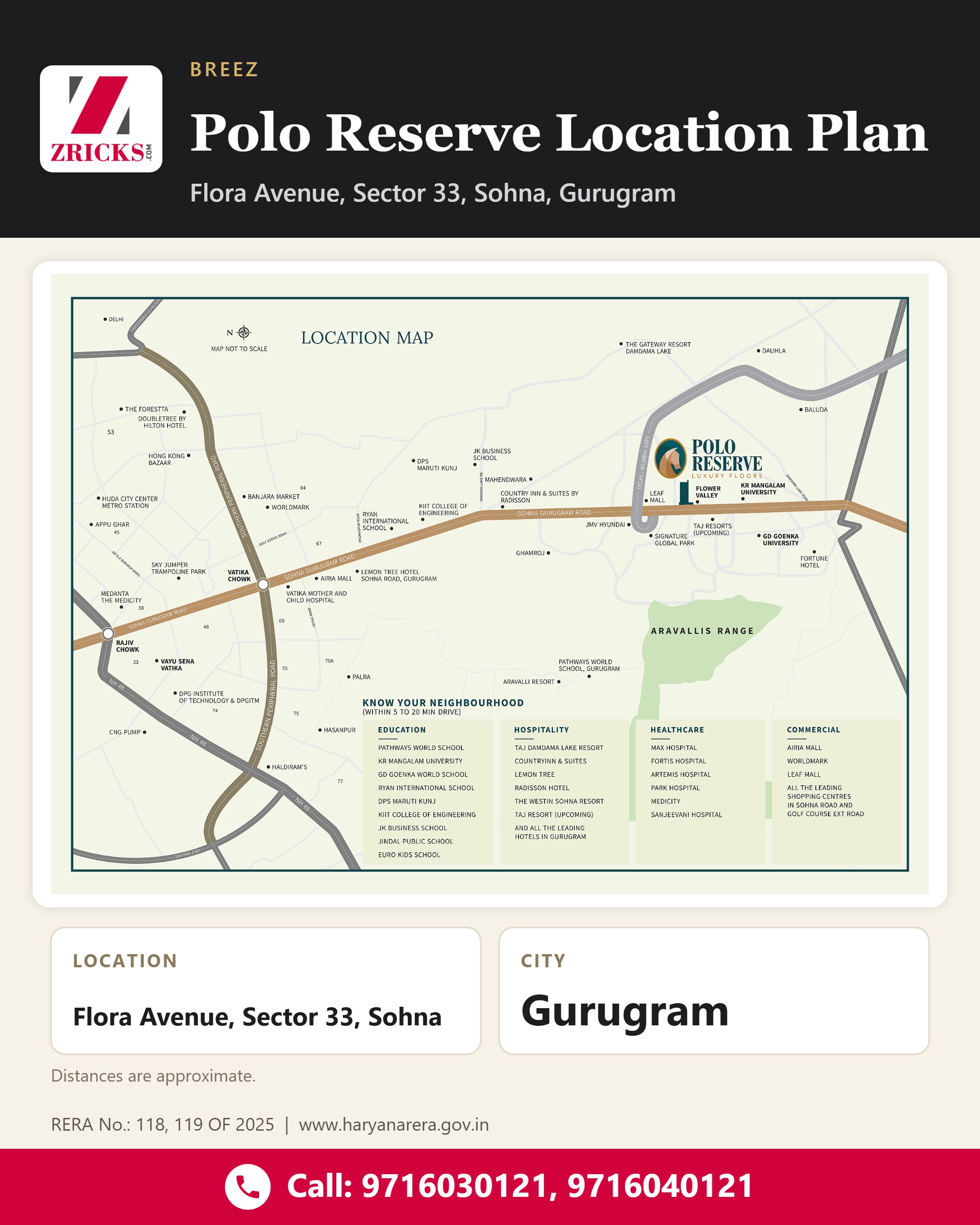 Polo Reserve Location Plan: 15 Minutes From Golf Course Ext Road Update