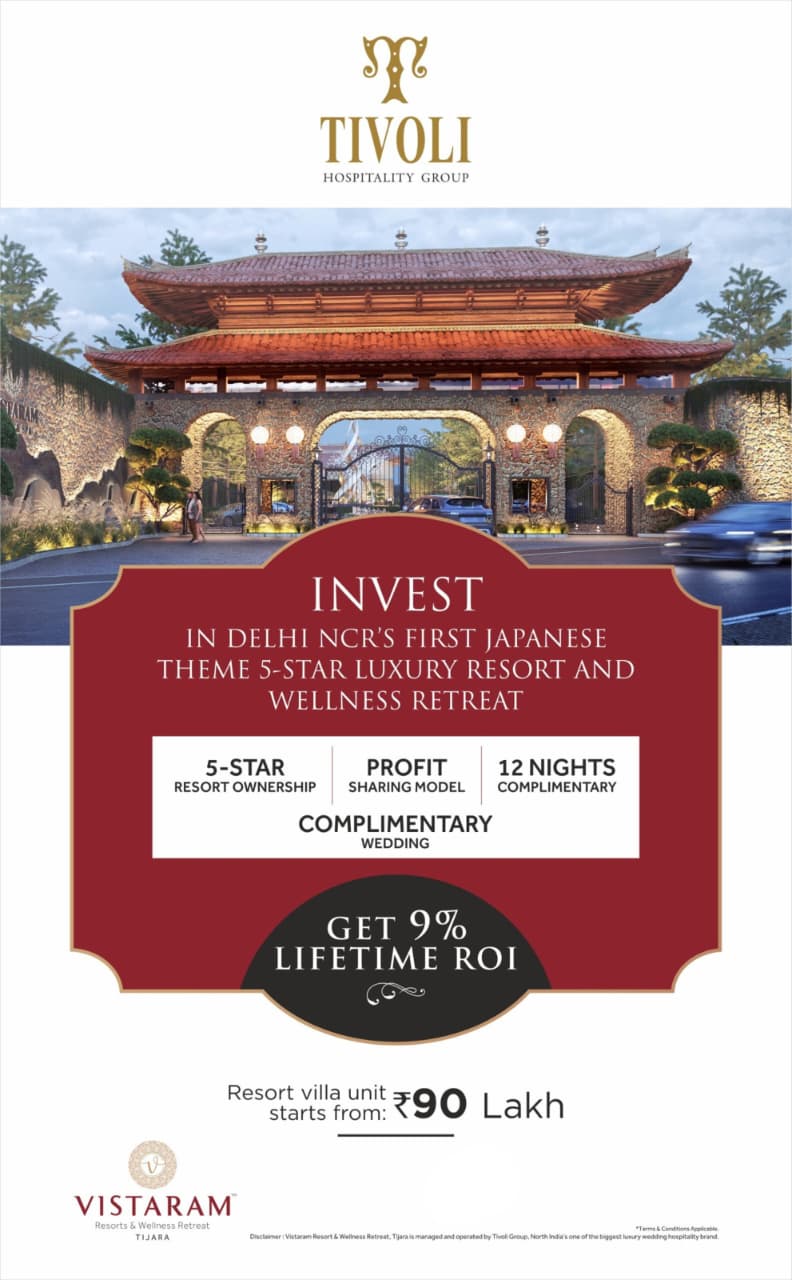 Invest in a Japanese-Themed 5-Star Resort || Own a 5-Star Resort in Delhi NCR || Enjoy 9% Lifetime ROI Update