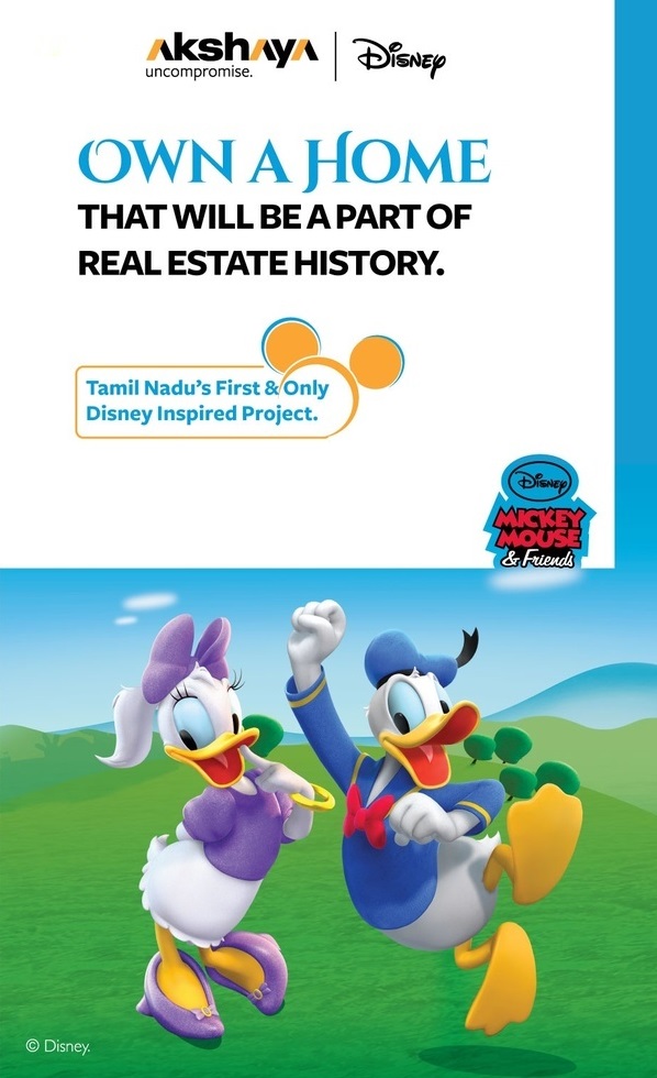 Own a home at Akshaya Disney - The first and only Disney inspired project in Chennai Update