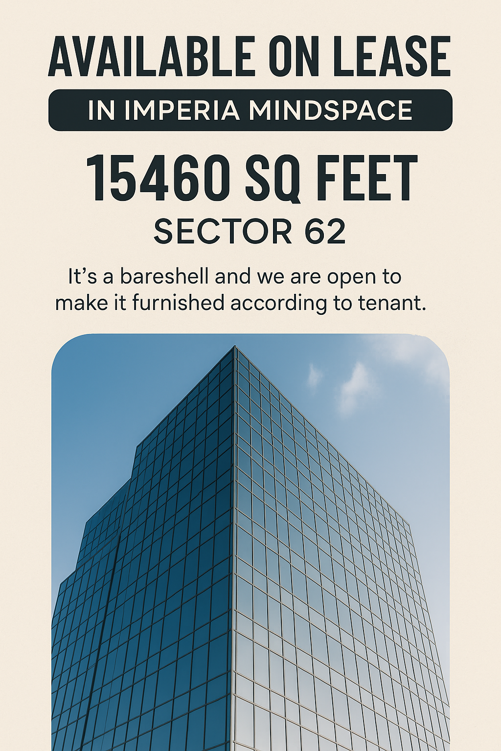 Lease 15460 Sq Feet at Imperia Mindspace, Sector 62 Update