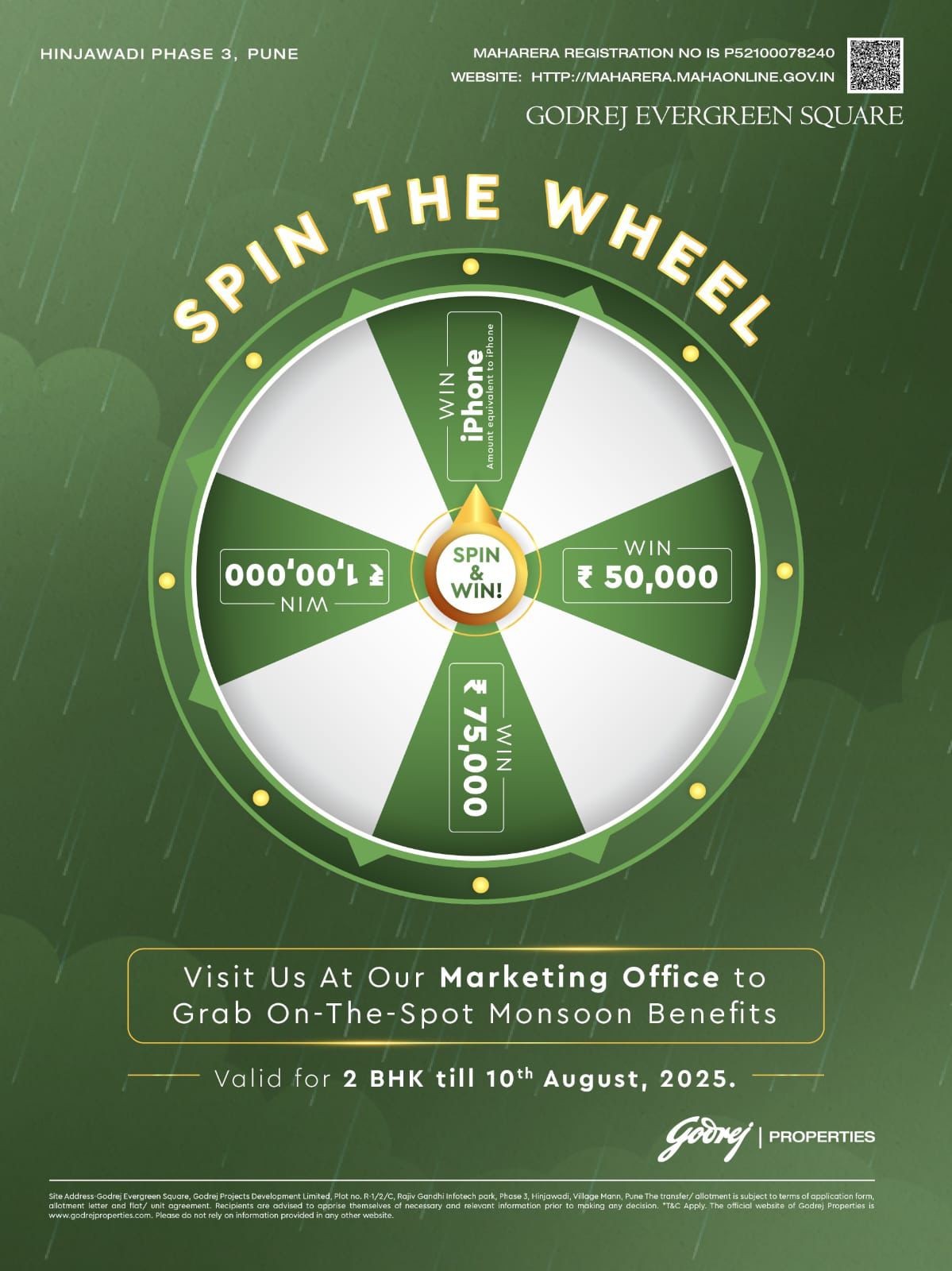Spin & Win Exciting Monsoon Benefits - Godrej Evergreen Square, Hinjawadi Phase 3, Pune Update