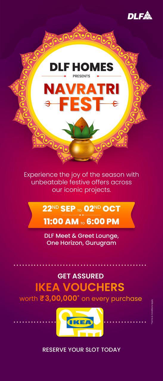 Celebrate Navratri with Festive Offers - DLF Homes, One Horizon, Gurugram Update