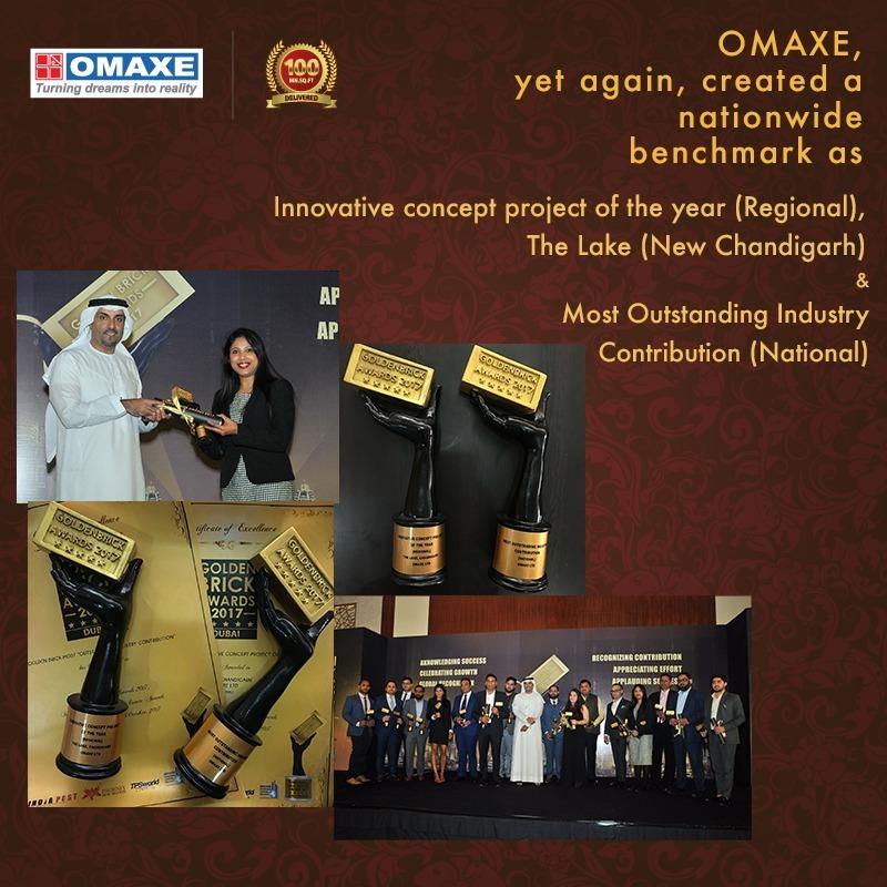 Omaxe awarded for its innovation and outstanding contribution to the industry at Golden Bricks Award 2017 Update