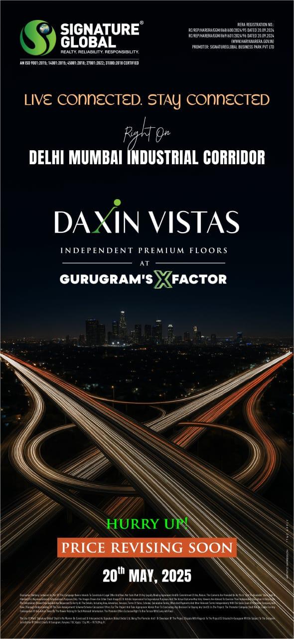 Discover Luxury at Daxin Vistas, Gurugram, Launching May 20, 2025 Update
