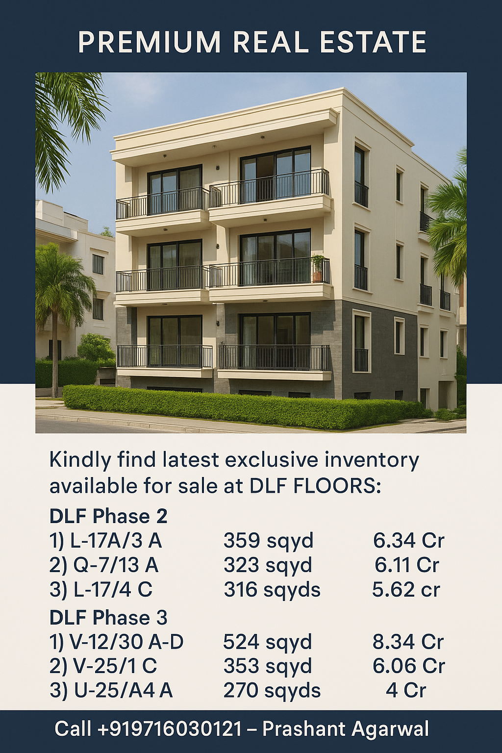 Exclusive Homes for Sale in DLF Floors, Gurgaon - Starting at 4 Cr Update