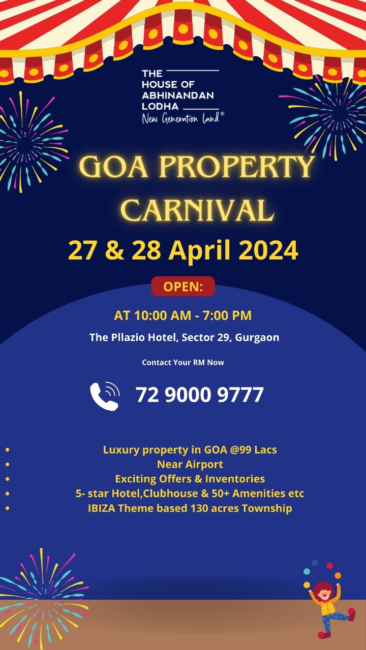 The House of Abhinandan Lodha Announces Goa Property Carnival in Gurgaon Update