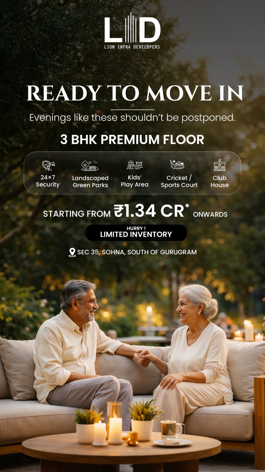 Move into Luxury in Sohna Now || Limited Units Available from ₹1.34 Cr* || Secure Your 3 BHK Premium Floor Today Update