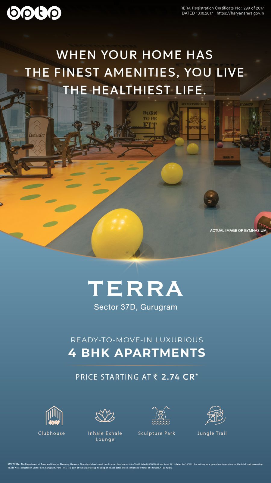 Luxury Living in Gurugram with BPTP Terra, 4 BHK Apartments from ₹2.74 Cr Update
