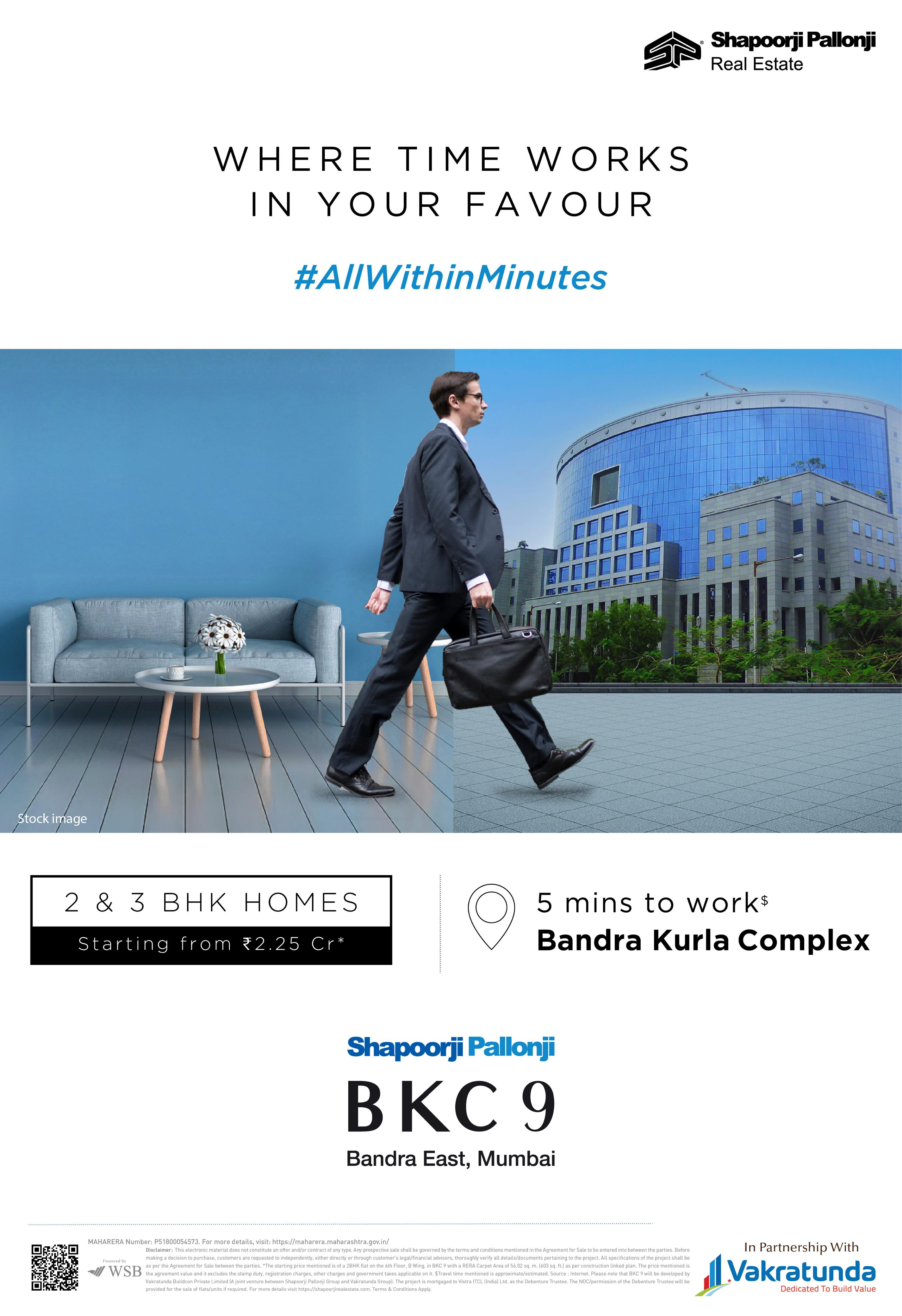 Discover Luxury Living at Shapoorji Pallonji's BKC 9, Bandra East, Starting from ₹2.25 Cr! Update