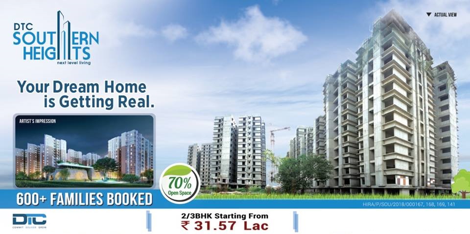 DTC presenting 2 & 3 bhk at Rs 31.57 lakhs at Southern Heights in Kolkata Update