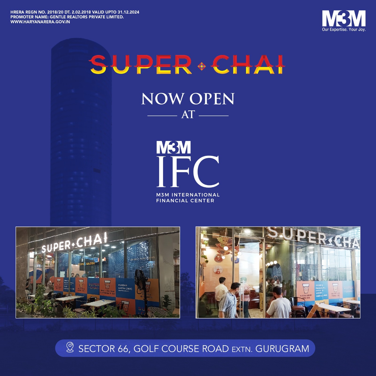 Super Chai is now open at M3M International Financial Centre, Gurgaon Update