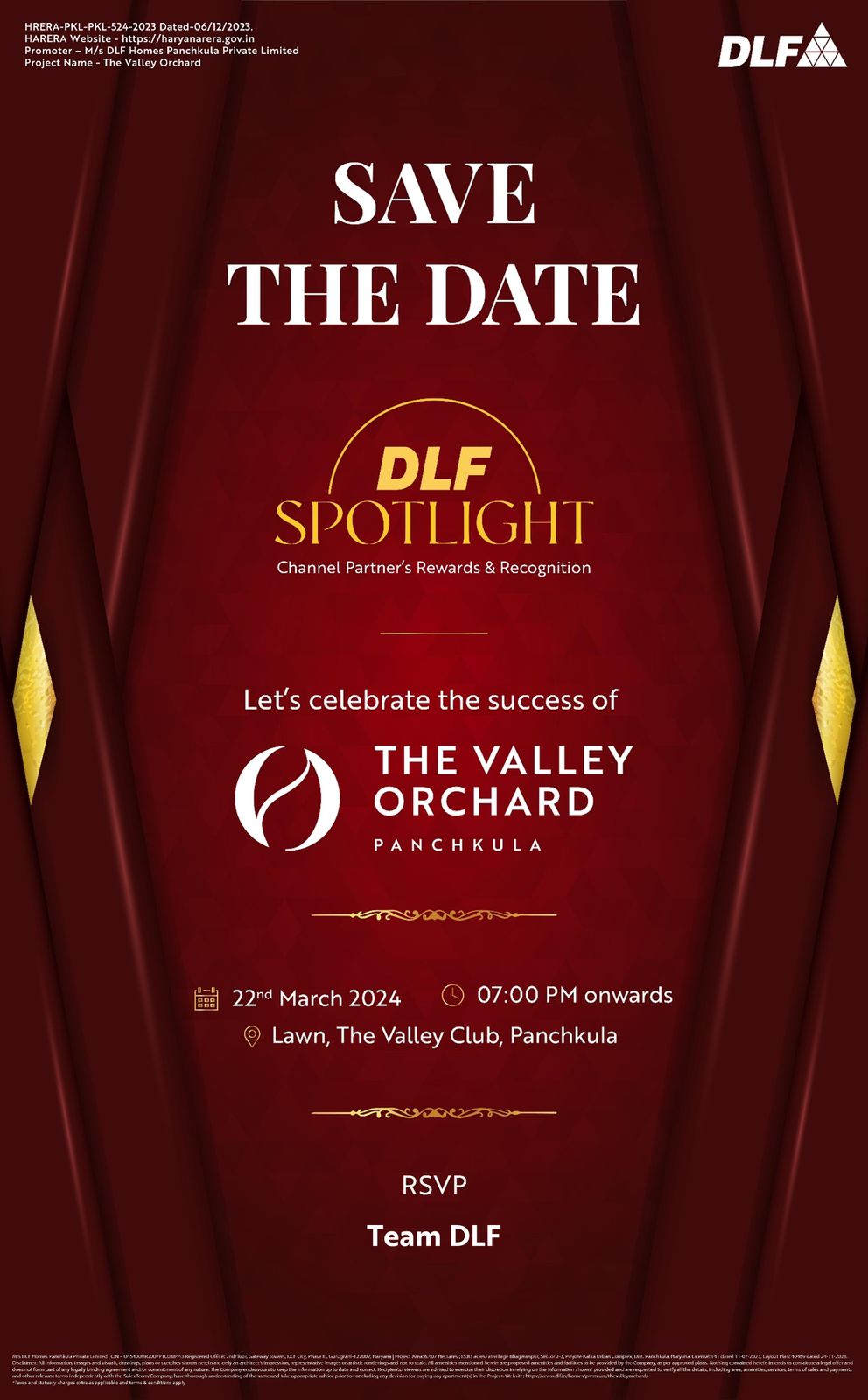 DLF Spotlight: A Grand Gala to Honor Channel Partners at The Valley Orchard, Panchkula Update