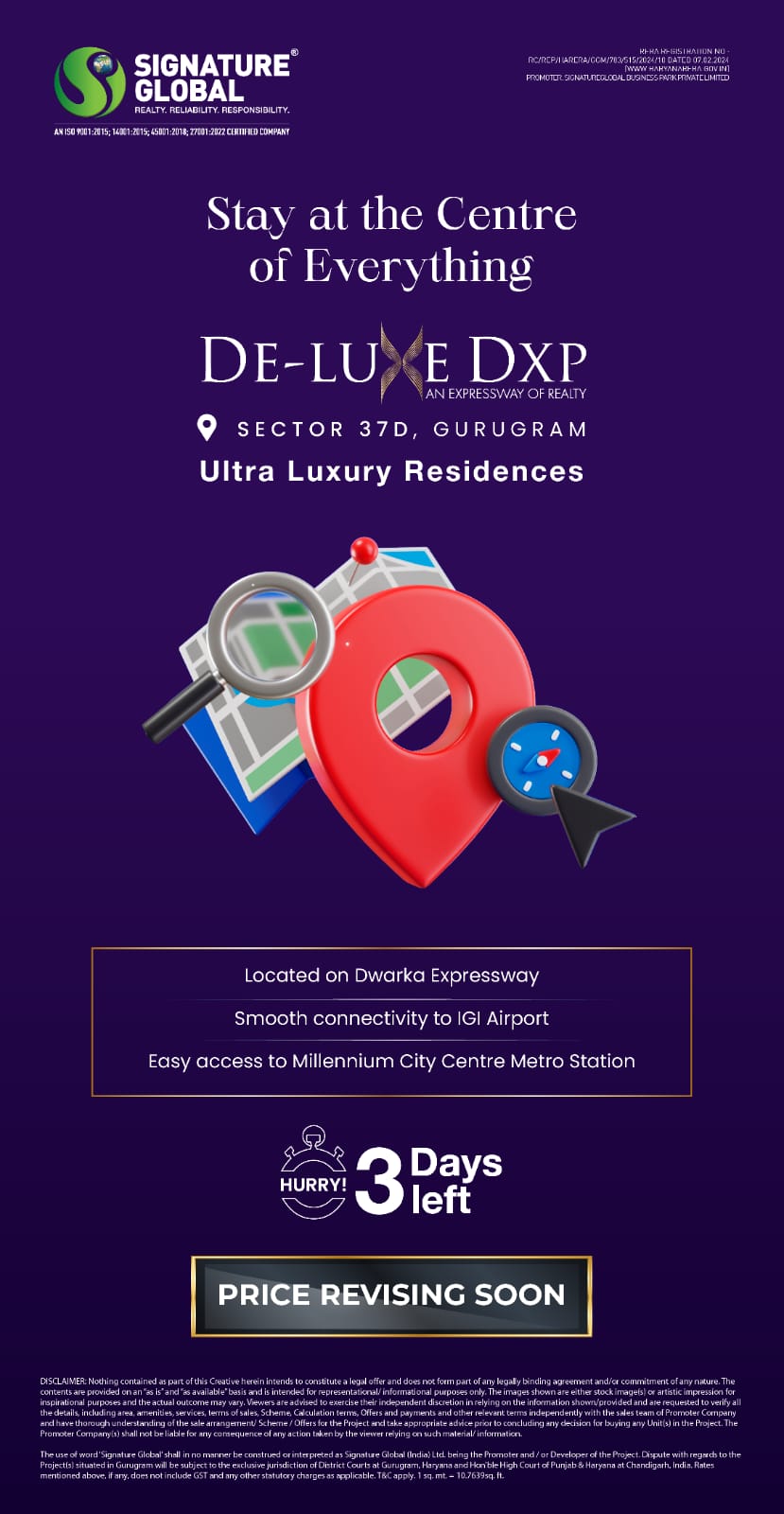 Luxury Residence Alert by Signature Global, Sector 37D, Gurugram - Only 3 Days Left! Update
