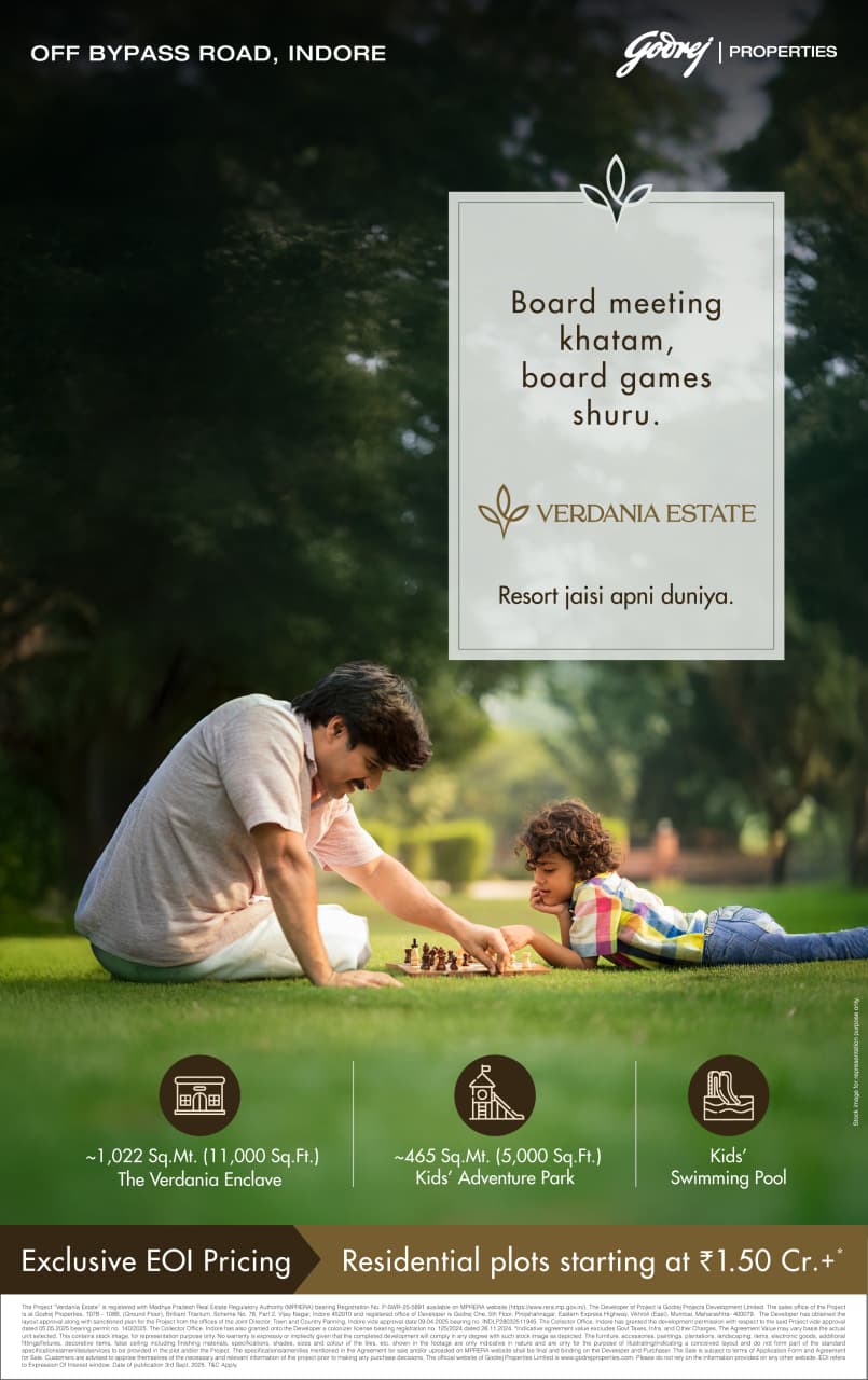 Discover Verdania Estate by Godrej, Indore - Residential plots starting ₹1.50 Cr+ Update