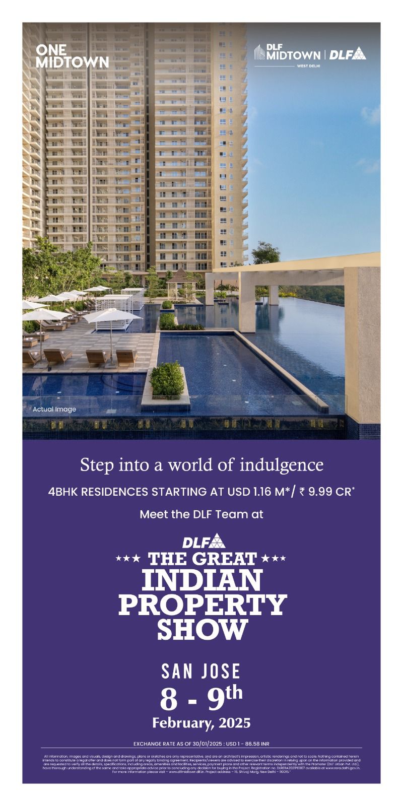 Explore Luxury Living at One Midtown by DLF in San Jose on 8-9th February 2025 Update