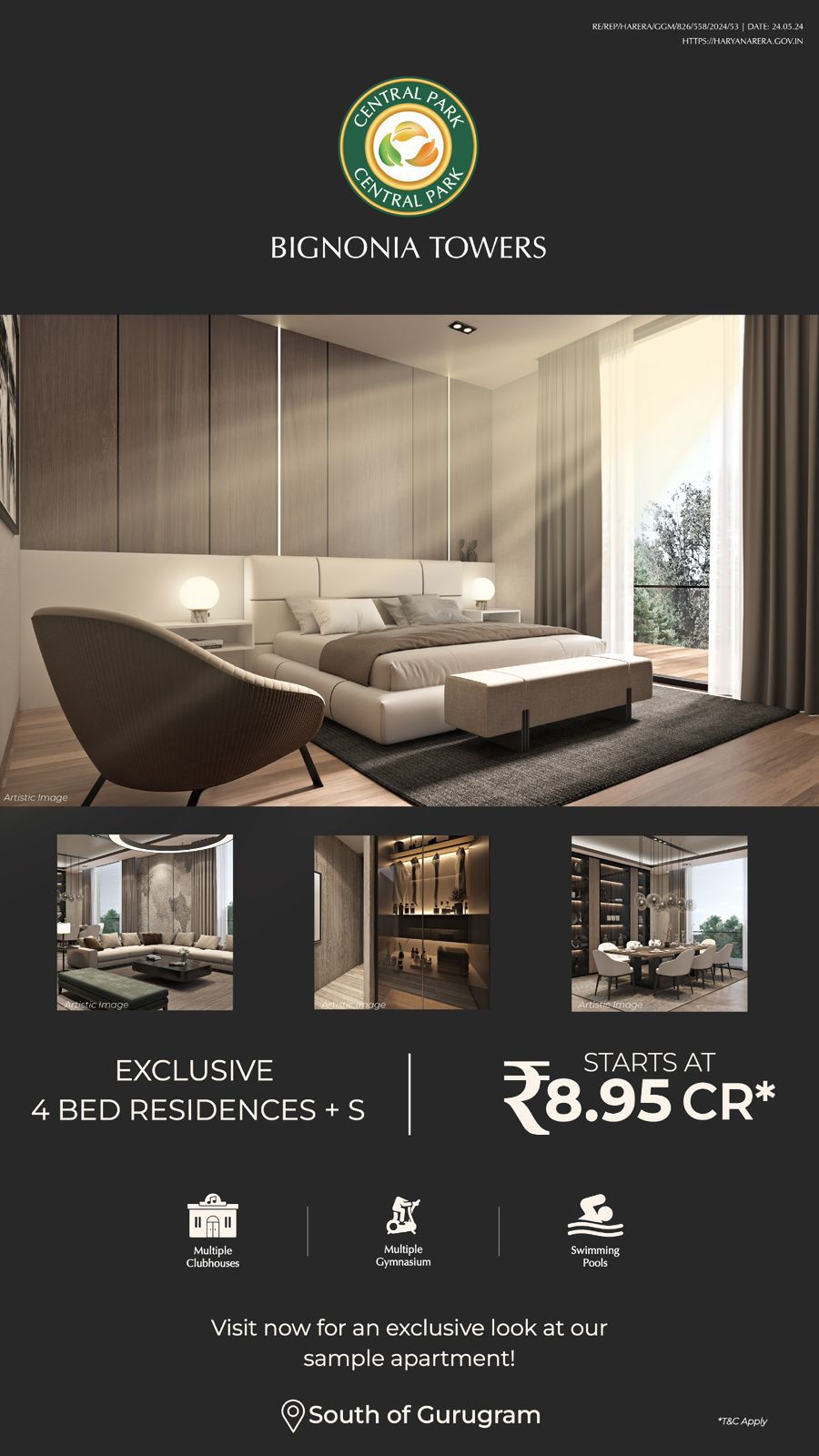 Discover Luxury Living at Central Park, South of Gurugram, Starting at ₹8.95 Cr Update