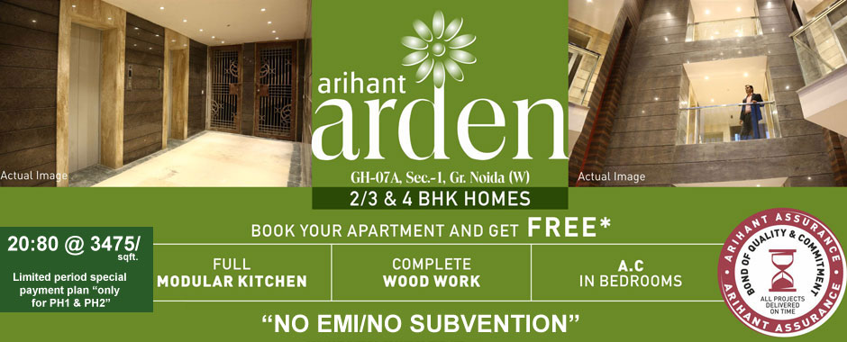 Book your apartment in Arihant Arden and get a full modular kitchen, Ac in bedrooms etc free Update