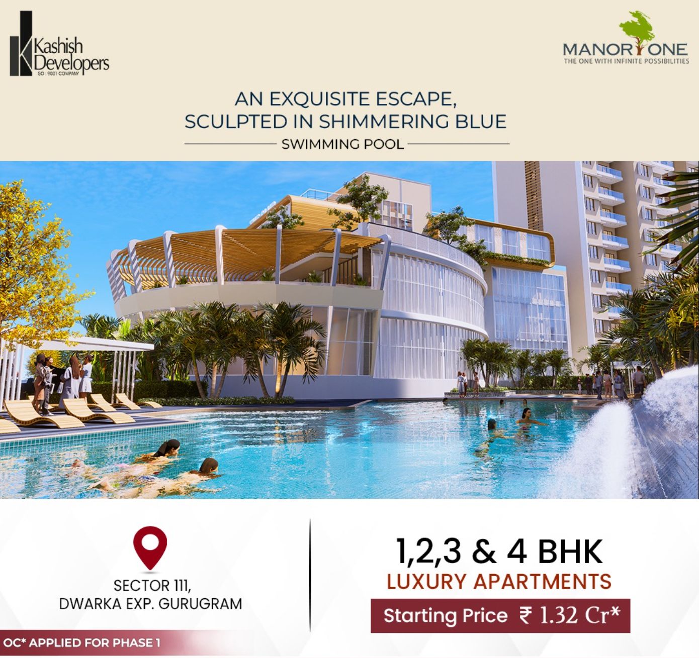 Discover Luxury at Manor One by Kashish Developers, Sector 111, Gurugram, Starting at ₹ 1.32 Cr Update