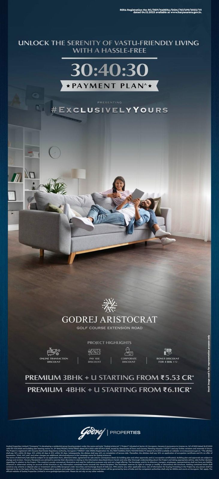 Discover Luxury Living at Godrej Aristocrat from ₹5.53 CR, Gurgaon Update