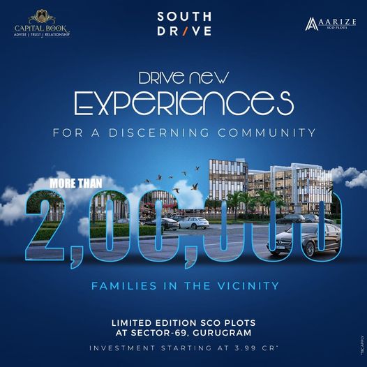 South Drive by Aarize Introduces Exclusive SCO Plots in Sector-69, Gurugram Update
