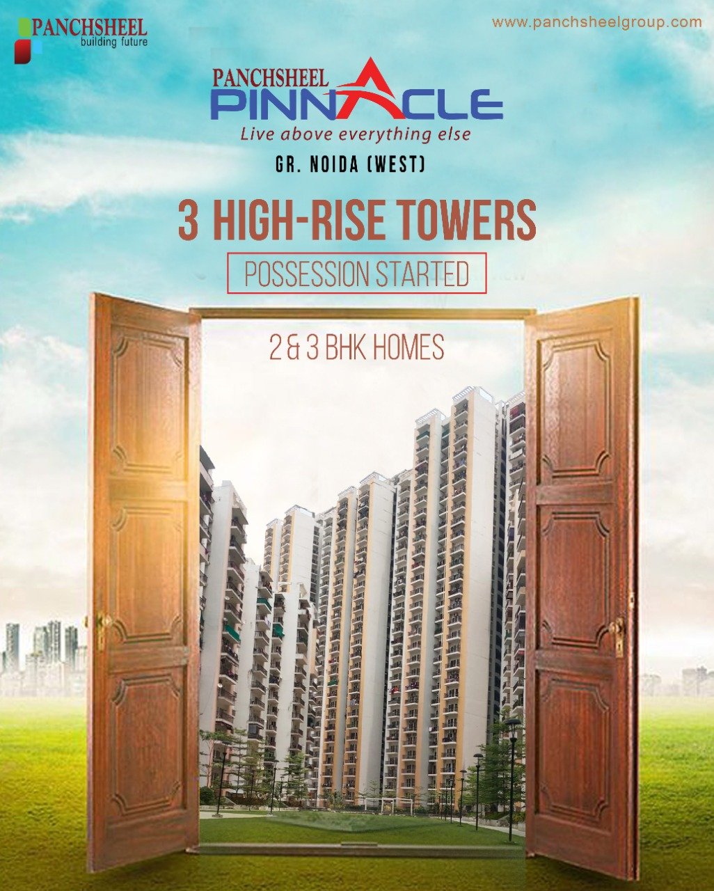 Presenting 3 high rise tower possession started at Panchsheel Pinnacle, Greater Noida Update