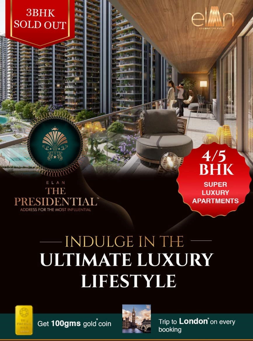 3 BHK sold out at Elan The Presidential in Dwarka Expressway, Gurgaon Update