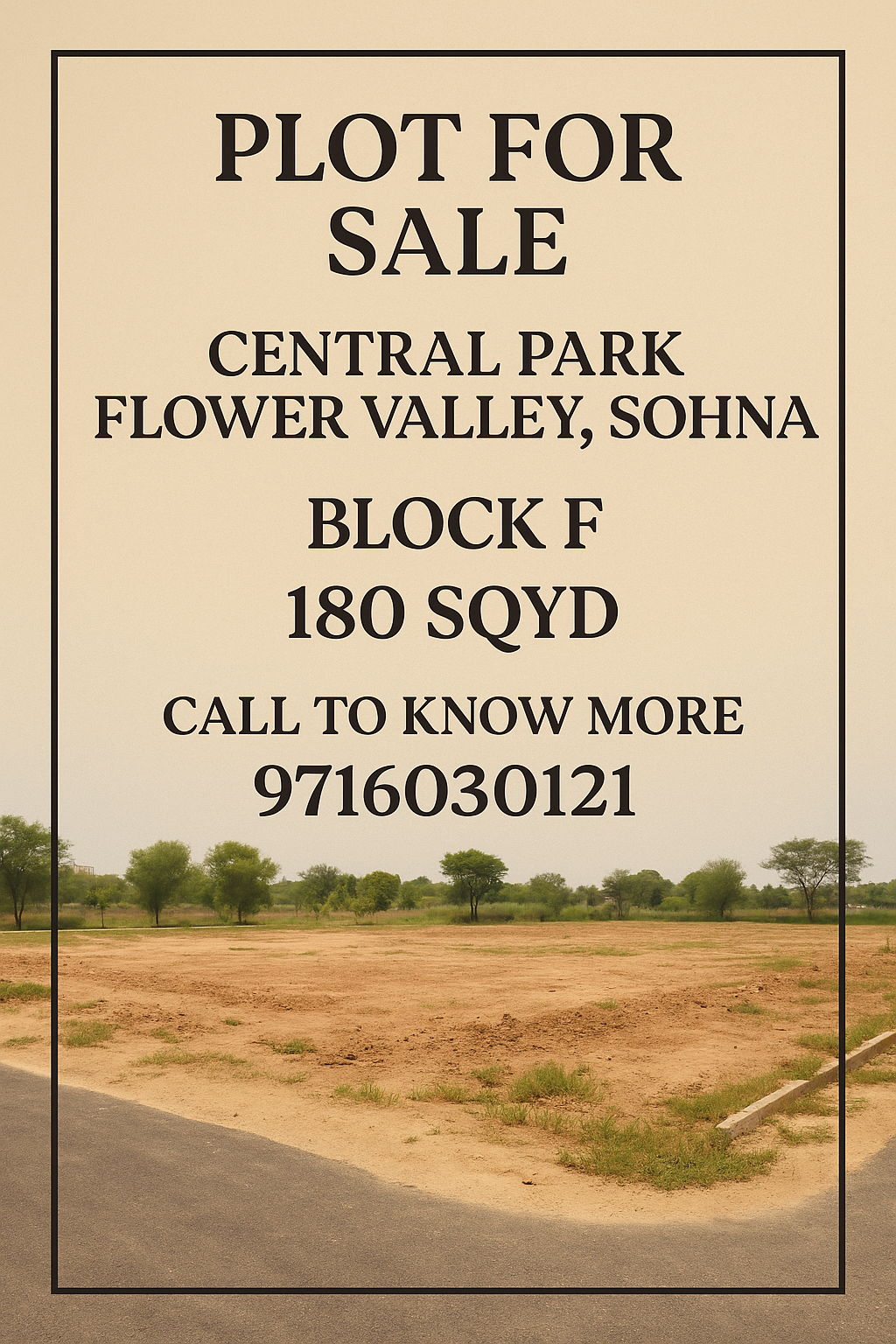 Plot for Sale in Sohna || Secure Your Future in Central Park Flower Valley || Exclusive Plot in Block F Update